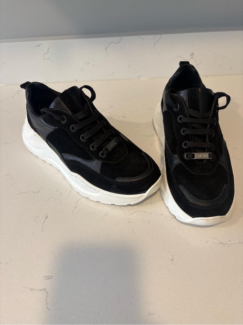 Woman’s Saint + Sofia Black Suede Sneakers